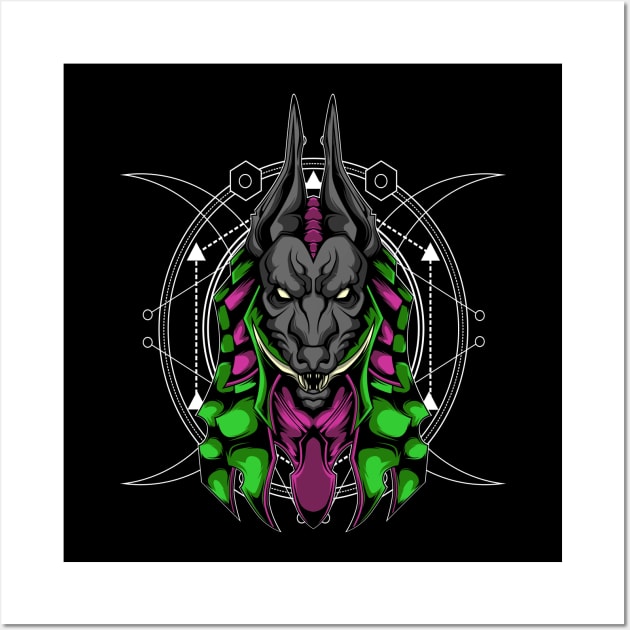 MIGHTY ANUBIS Wall Art by sugiartoss_